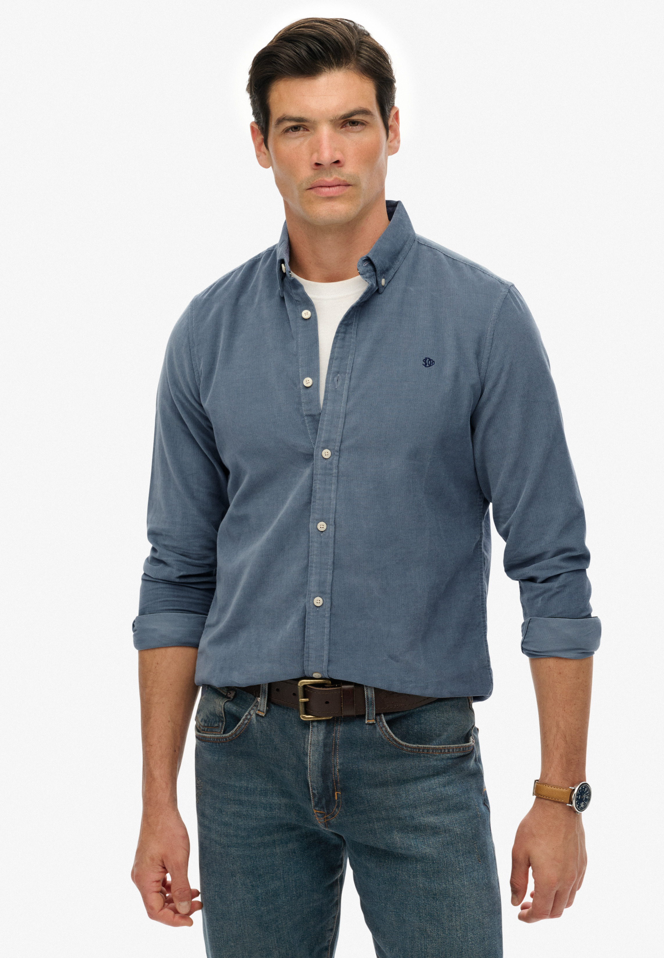 Superdry Fløjls Skjorte M4011044a-9vc-small