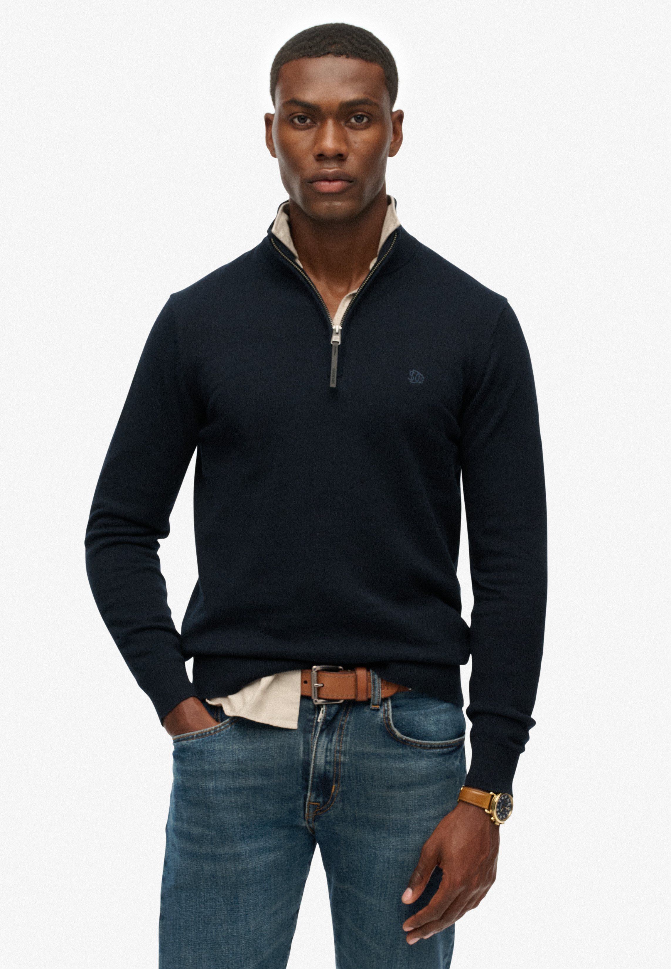 Superdry Half Zip Strik M6110690a-agt-medium