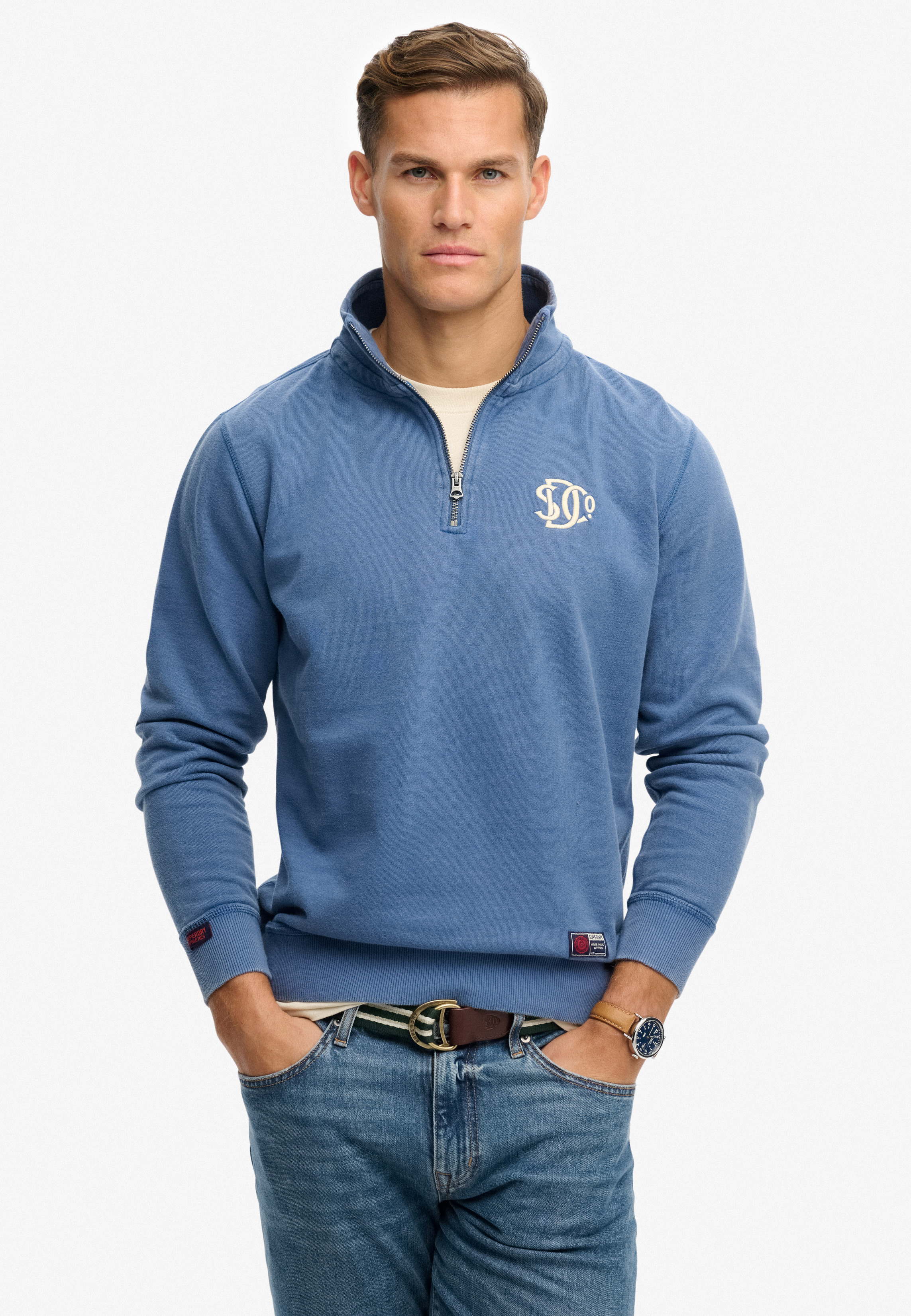 Superdry Half Zip Sweatshirt M2014383a-d8y-small