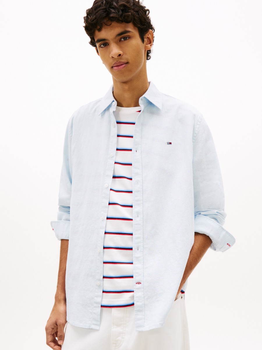 Tommy Hilfiger Hør Skjorte Dm0dm22761-c3q
