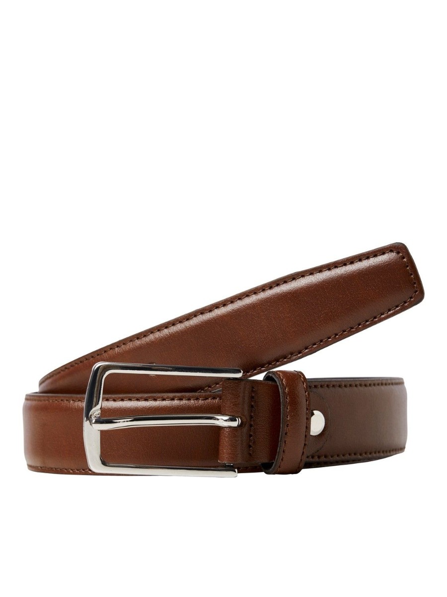 Jack & Jones Læder Bælte - Cognac