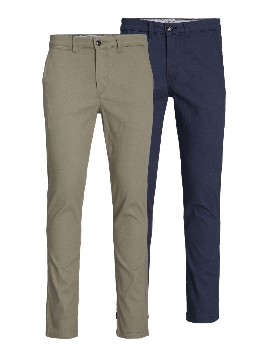 Jack & Jones 2-pack Chinos Marco Slim - Beige