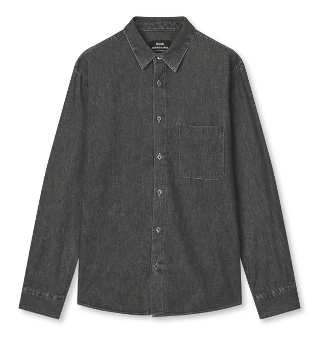 Mads Nørgaard Denim Skjorte Sune 206052 Black