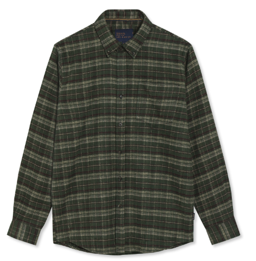 Signal Skjorte Mann 15857 Check Evergreen Melange