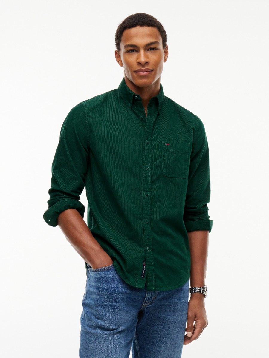 Tommy Hilfiger Baby Fløjls Skjorte Dm0dm23517-mbm - green