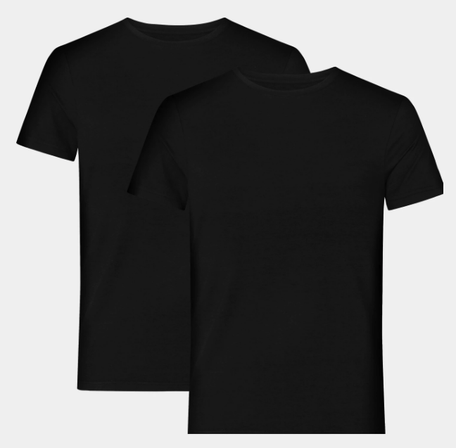 Resteröds - 2.Pack T-shirt - Sort