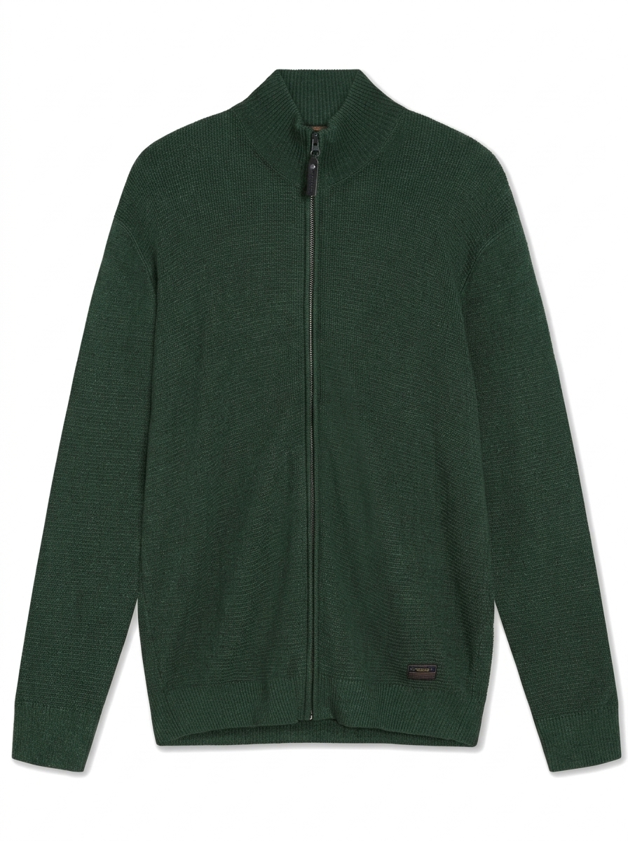 Signal Cardigan Connor Evergreen Melange