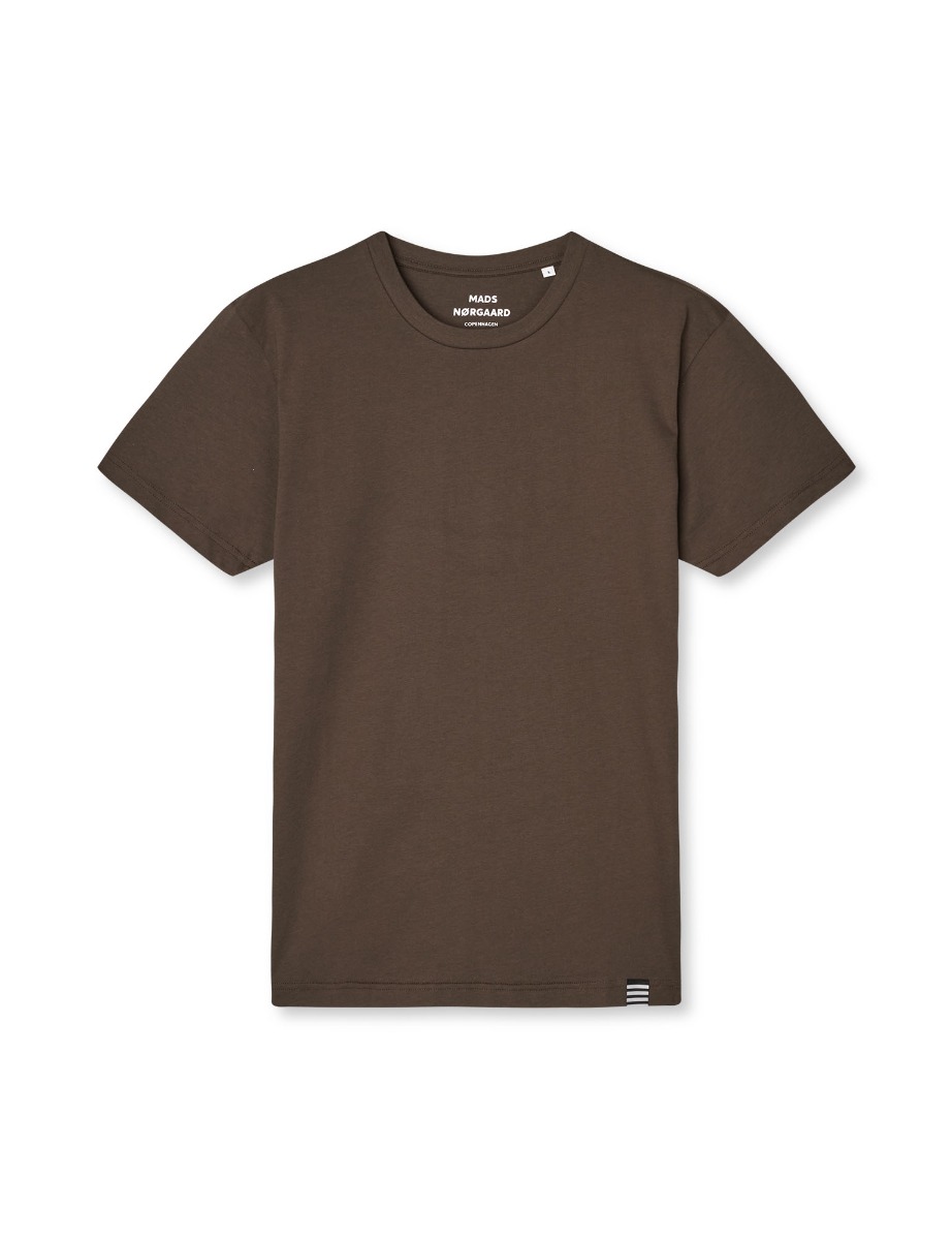 Mads Nørgaard T-shirt Organic Thor Turkis Coffee