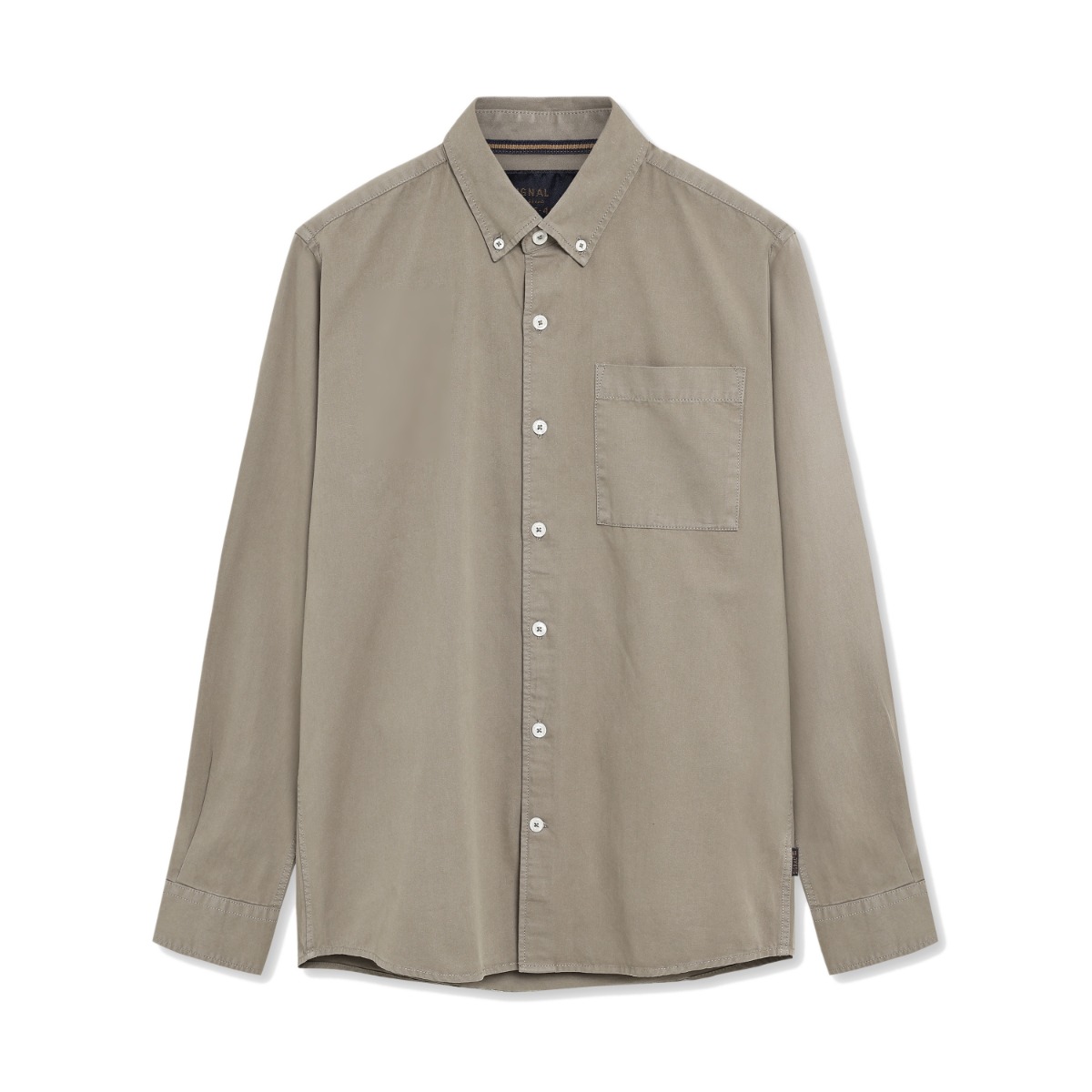 Signal Skjorte Stig Twill Grey Moon