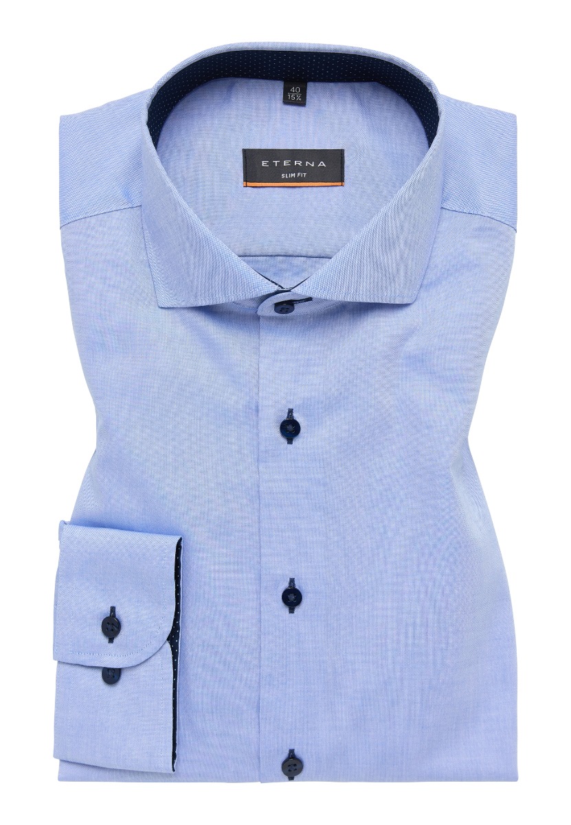 Eterna - Skjorte Slim Fit - Lys Blå