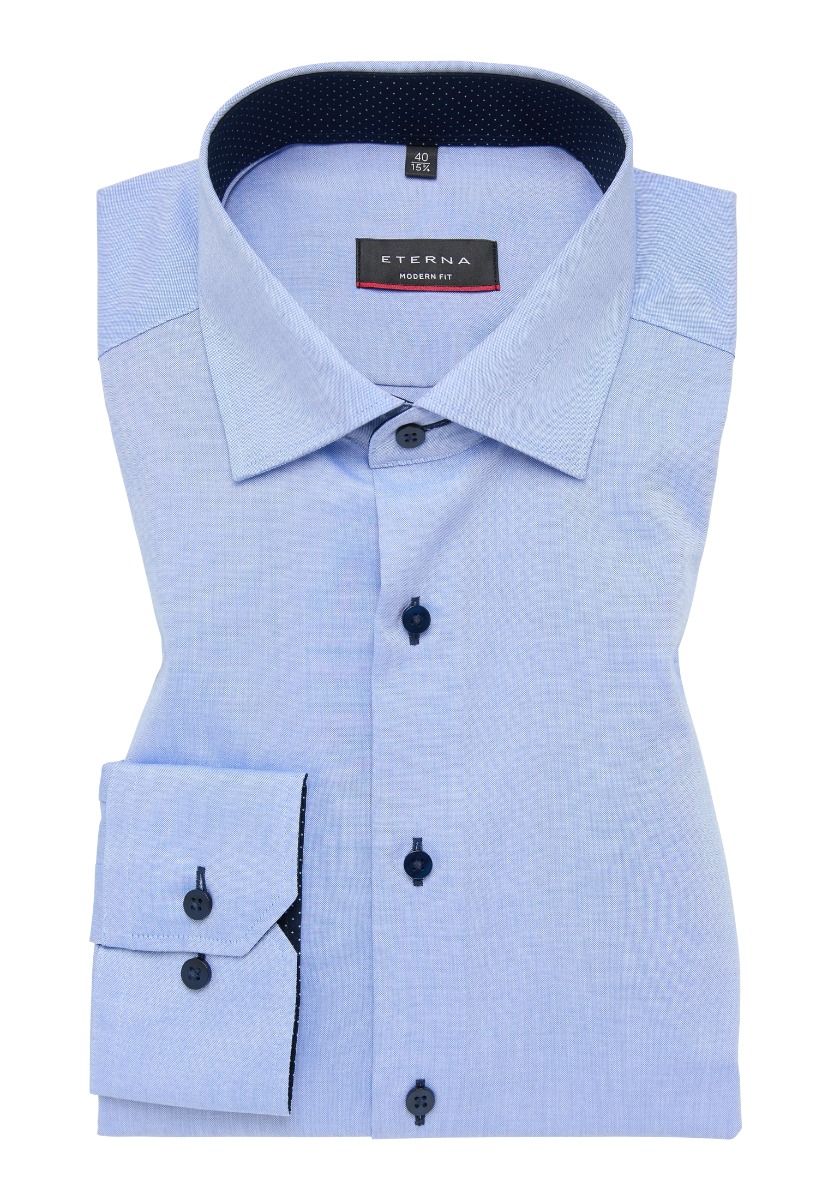 Eterna - Skjorte Modern Fit - Blå