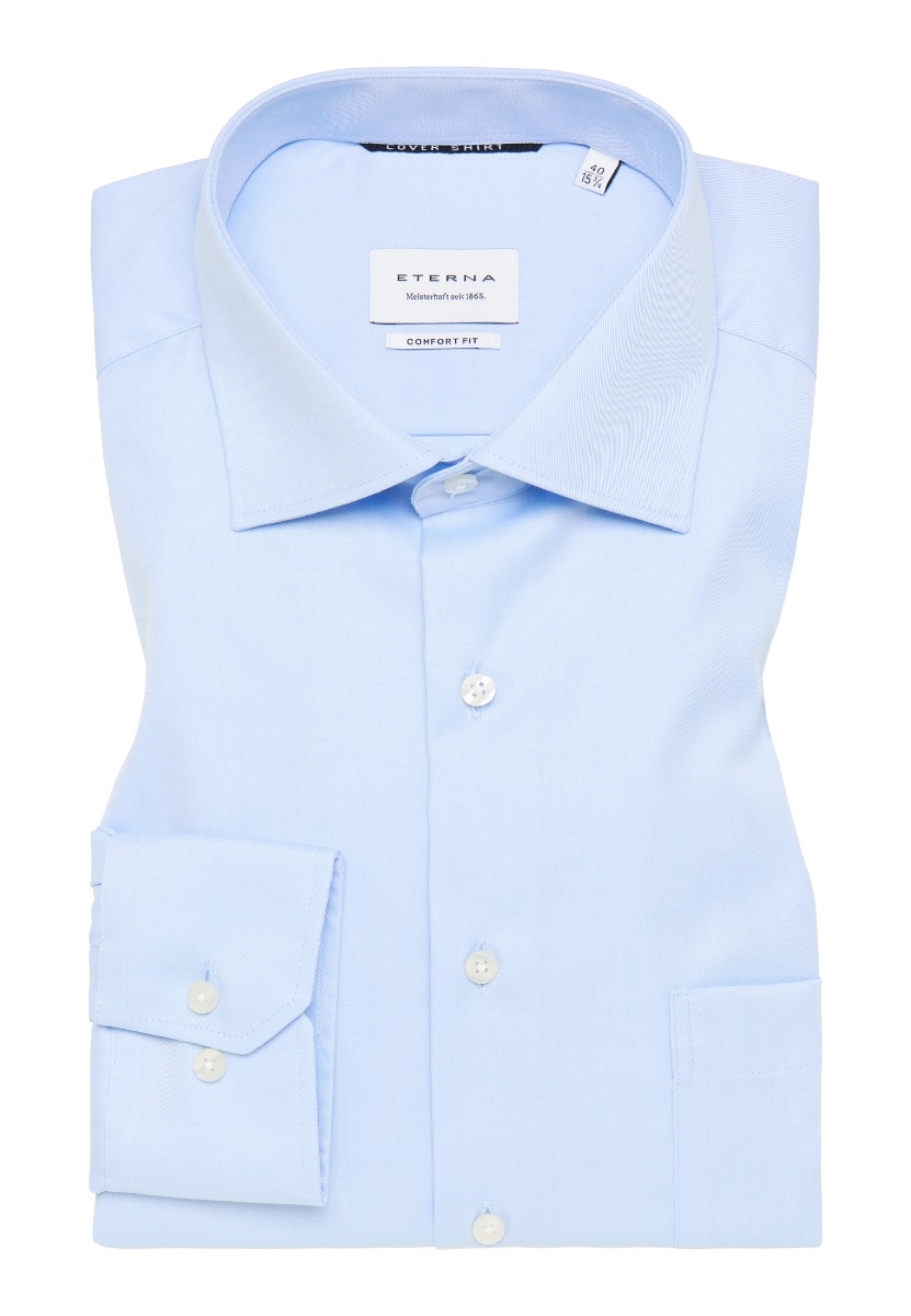Eterna - Comfort Fit Skjorte - Blå