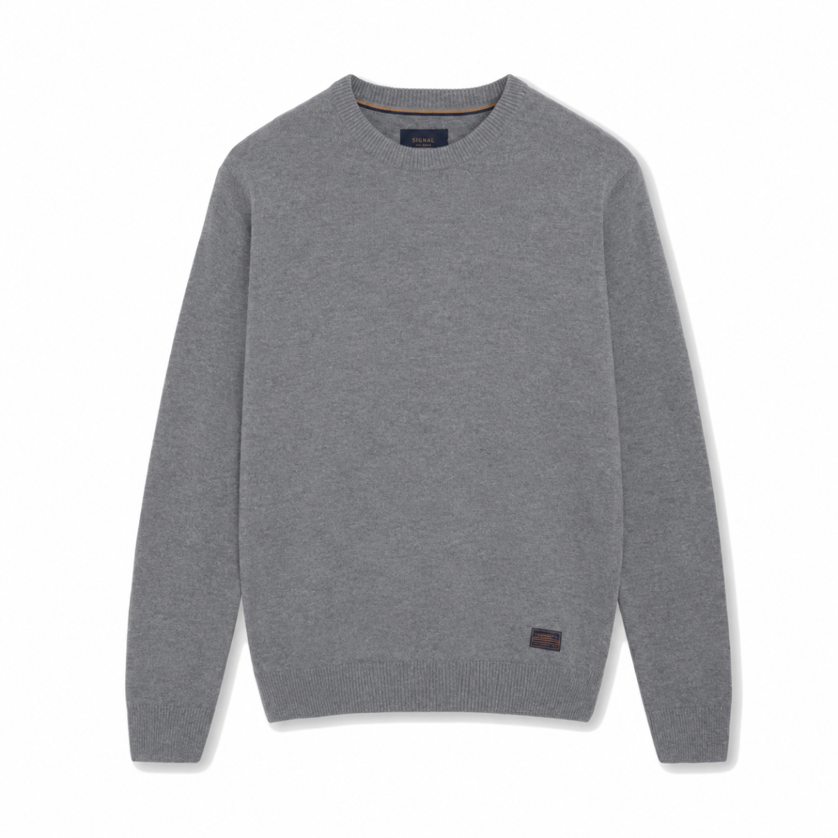 Signal Lambswool Strik Ricco Mid Grey Melange