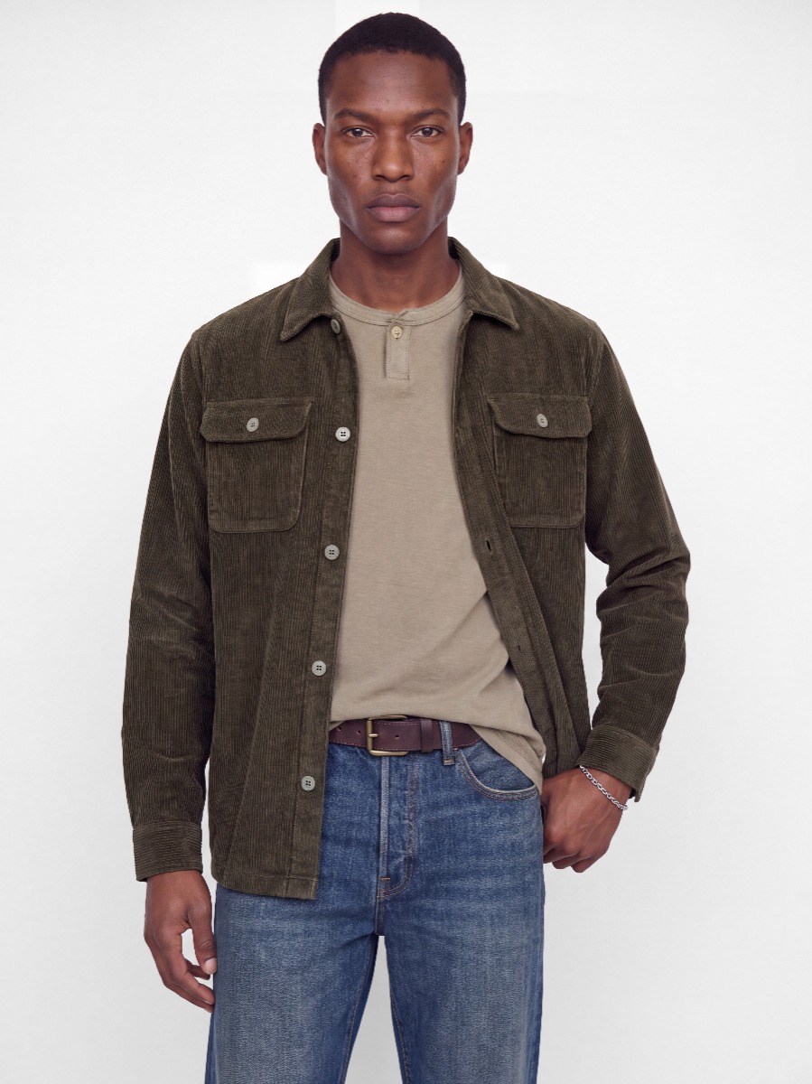 Jack & Jones Fløjls Overshirt 12298528-rosin