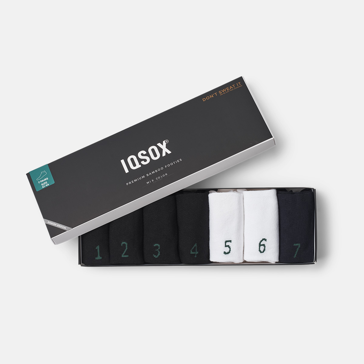 IQ sox - Iqsox 7-pack Bambusankelstrømper - Mix