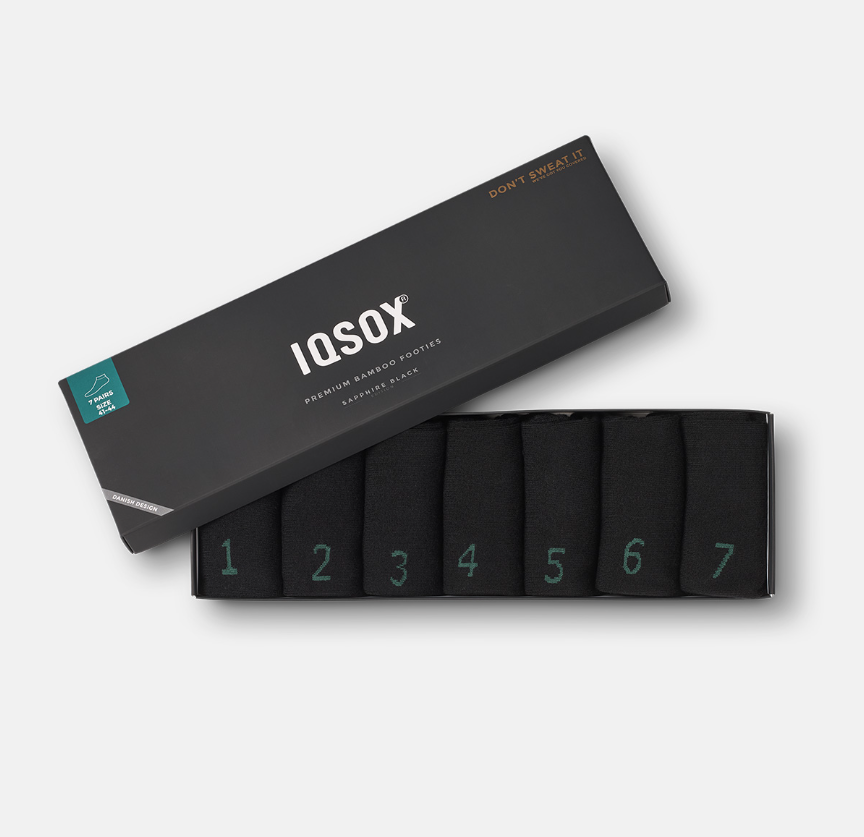 IQ sox - Iqsox 7-pack Bambus Ankel Strømper - White - 37-40