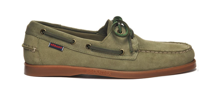 Sebago Sejlersko Portland Flesh Out Green Mil Gum